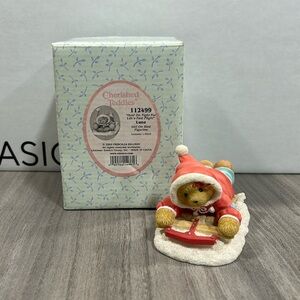 Cherished Teddies Hold on Tight for Life’s Fast Flight Figure with box CT8